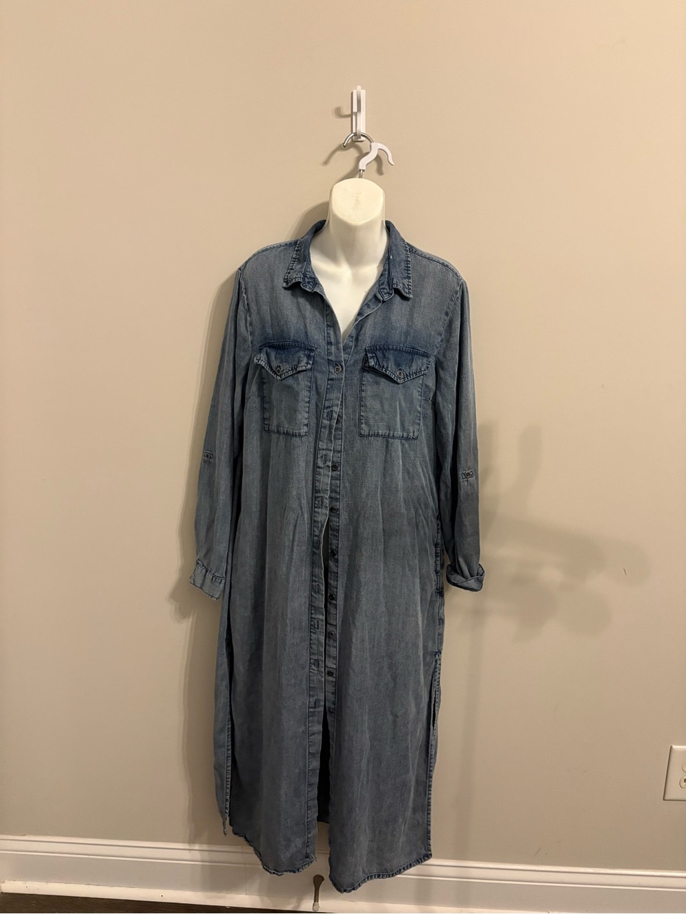 Velvet Heart Light Blue Denim Longline dress
